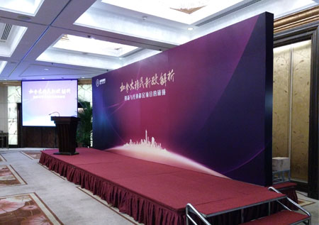 桁架背景搭徏_KT制作